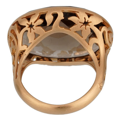 Pomellato 10 Carat Smoky Quartz Cocktail Ring Size 7 1/4