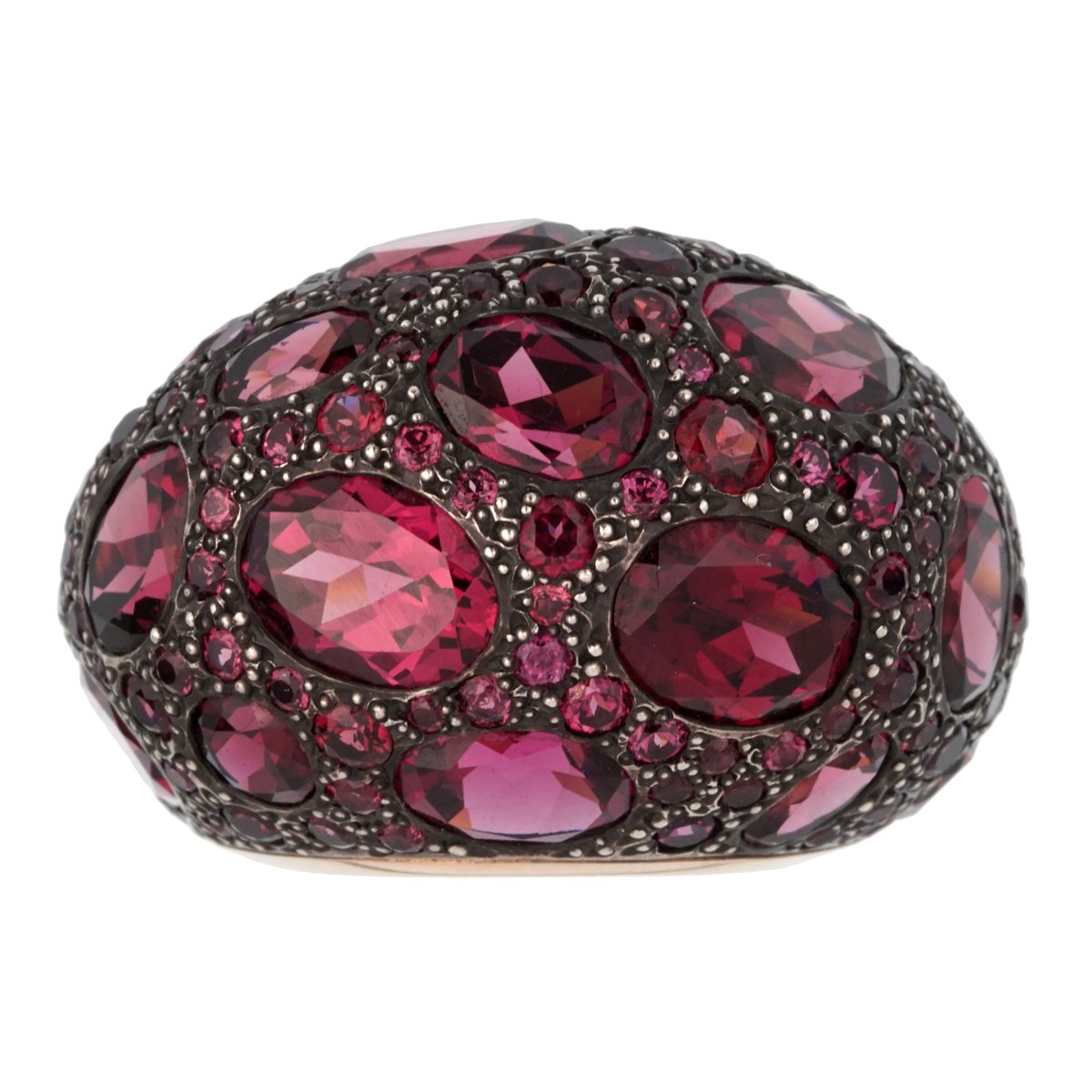 Pomellato 12 Carat Rhodolite Cocktail Rose Gold Ring