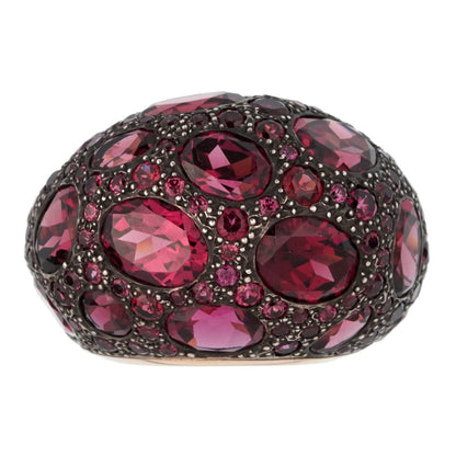 Pomellato 12 Carat Rhodolite Cocktail Rose Gold Ring