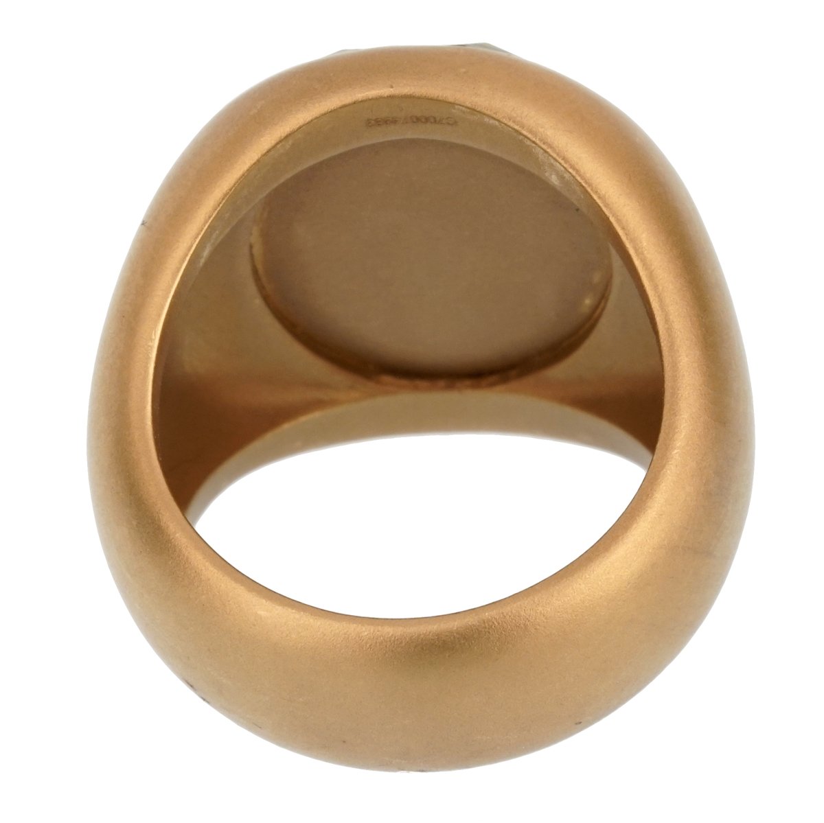 Pomellato 9.5 Carat Green Quartz Yellow Gold Cocktail Ring Sz 6.5