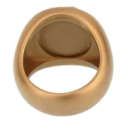Pomellato 9.5 Carat Green Quartz Yellow Gold Cocktail Ring Sz 6.5