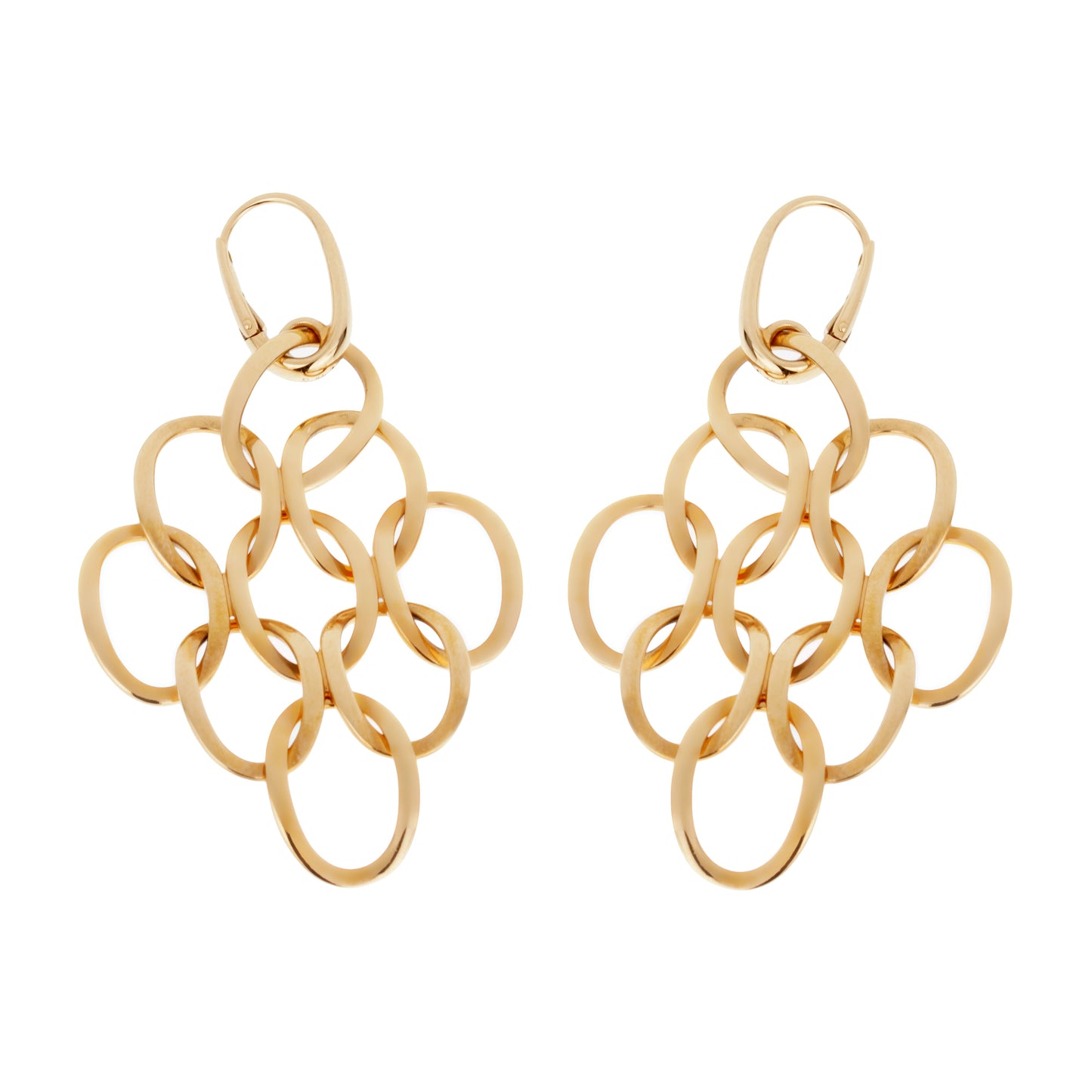 Pomellato Brera 18k Rose Gold Drop Dangle Earrings