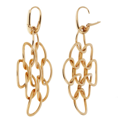 Pomellato Brera 18k Rose Gold Drop Dangle Earrings