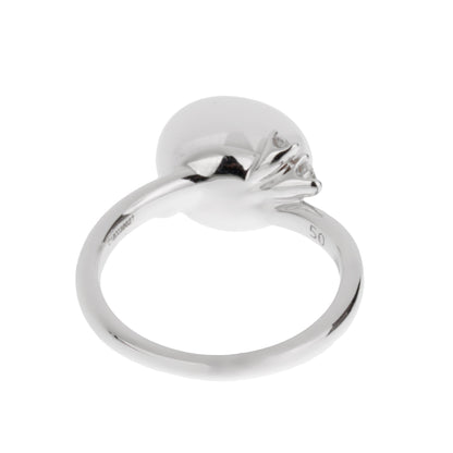 Pomellato Capri Agate Diamond 18k White Gold Cocktail Ring