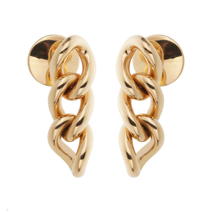 Pomellato Catene 18k Rose Gold Chain Link Drop Earrings