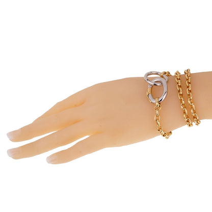 Pomellato Chain Link 18k White & Yellow Gold Necklace