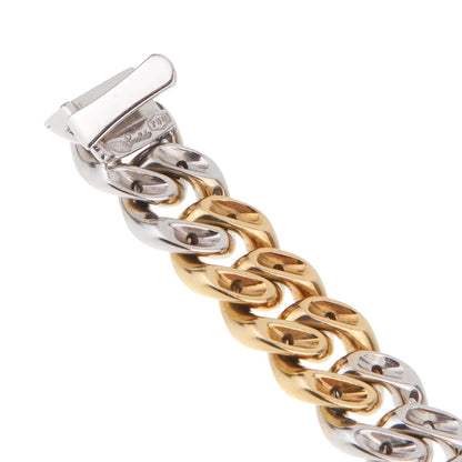 Pomellato Curb Diamond Yellow Gold Bracelet