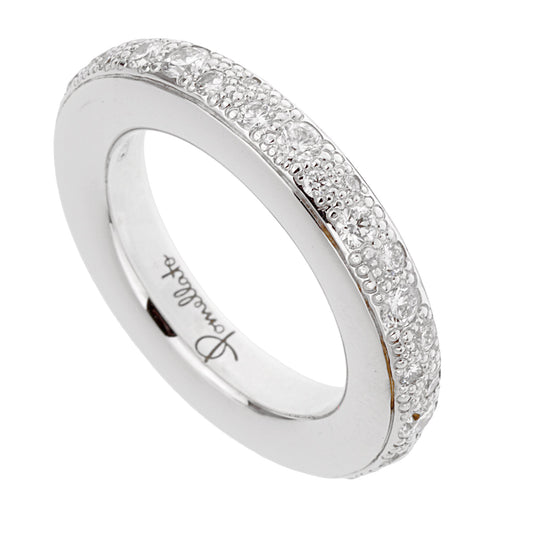 Pomellato Iconica 18k White Gold Diamond Eternity Band Ring
