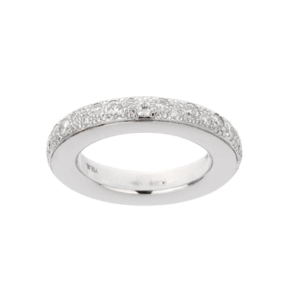 Pomellato Iconica 18k White Gold Diamond Eternity Band Ring