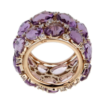 Pomellato Lulu Amethyst Diamond Rose Gold Ring