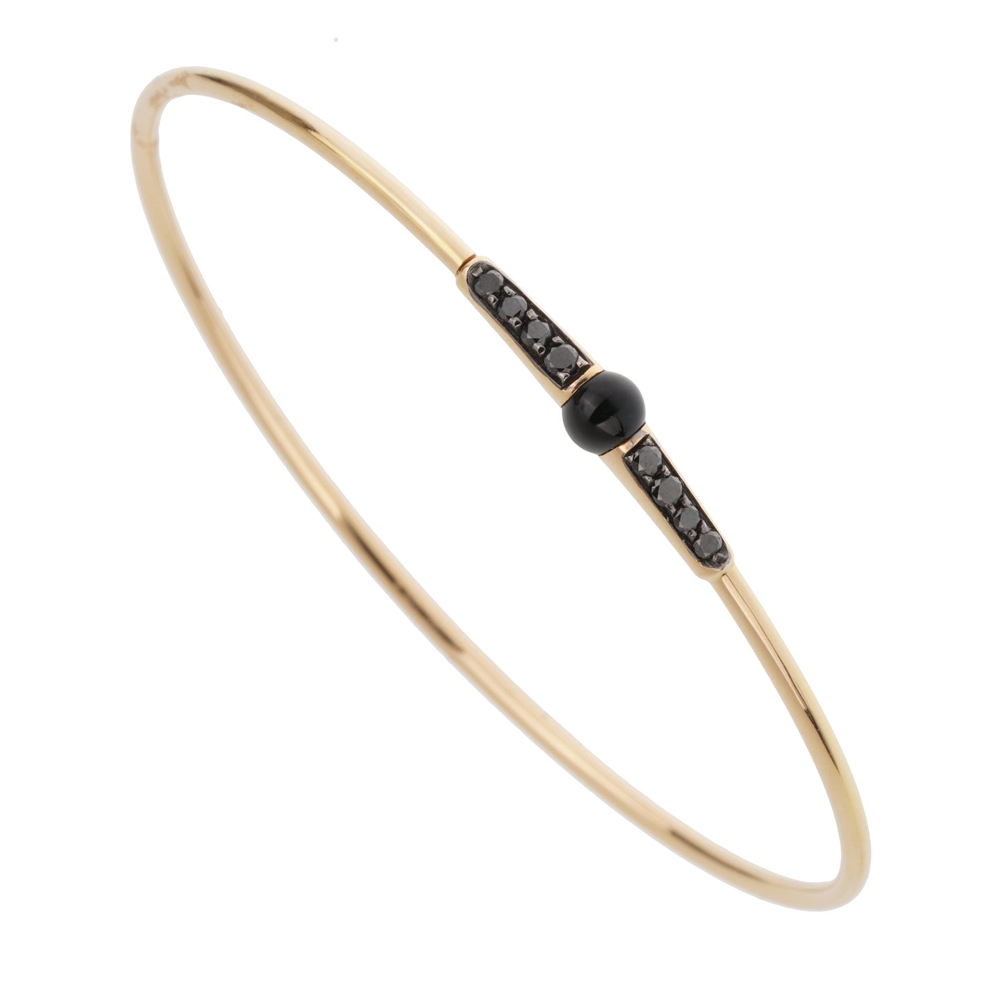 Pomellato M'ama Non M'ama 18k Rose Gold Onyx Diamond Bracelet