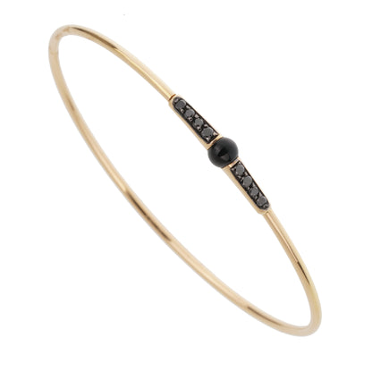 Pomellato M'ama Non M'ama 18k Rose Gold Onyx Diamond Bracelet