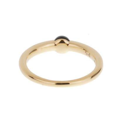 Pomellato M'ama Non M'ama 18k Rose Gold Onyx Diamond Ring Sz 6