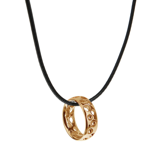 Pomellato 18k Rose Gold Bubble Motif Pendant Necklace