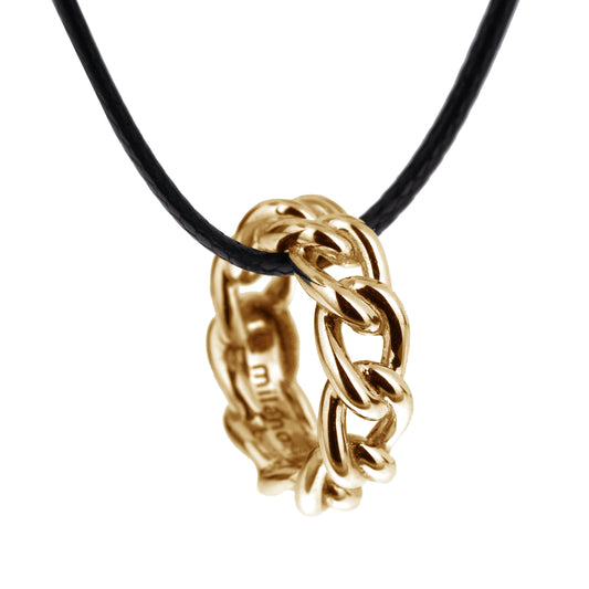 Pomellato 18k Rose Gold Cuban Link Motif Pendant Necklace