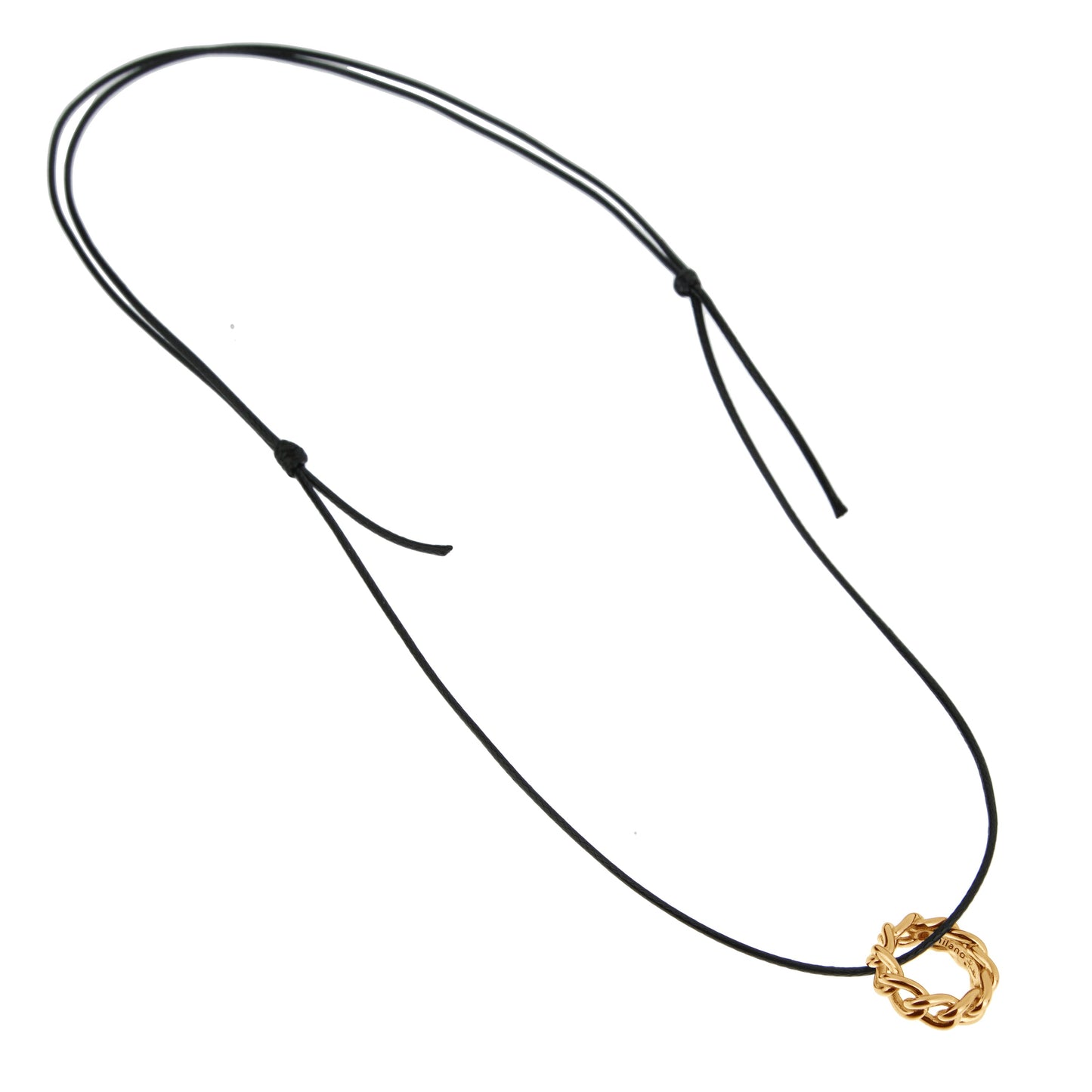 Pomellato 18k Rose Gold Cuban Link Motif Pendant Necklace