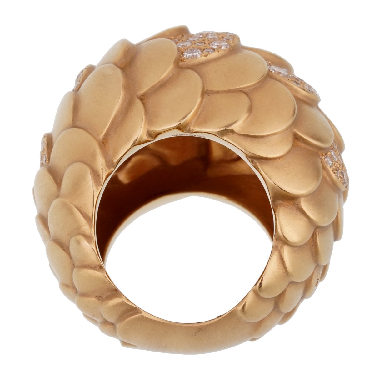 Pomellato Rose Gold Diamond Cocktail Ring Sz 5.5
