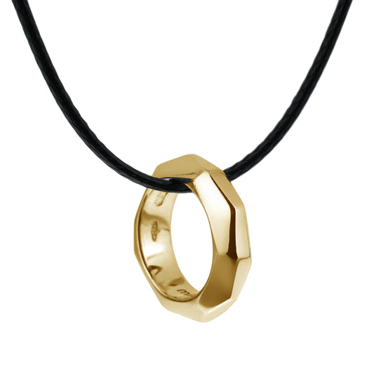 Pomellato 18k Rose Gold Diamond-Cut Motif Pendant Necklace