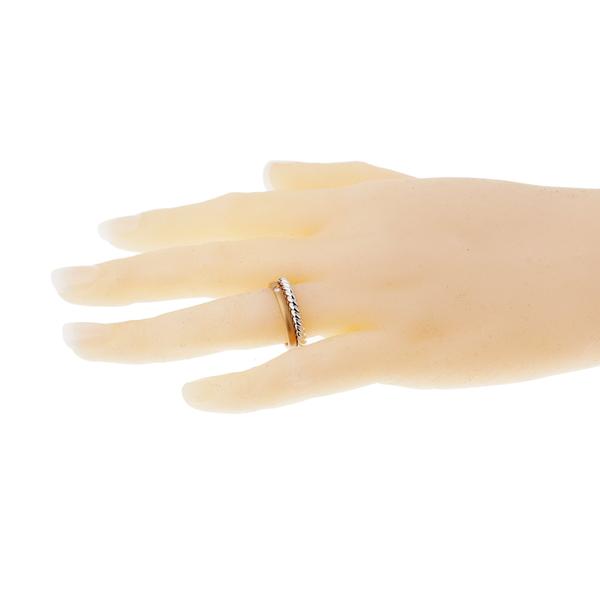 Pomellato Rose White Gold Diamond Stacking Band Ring Sz 7