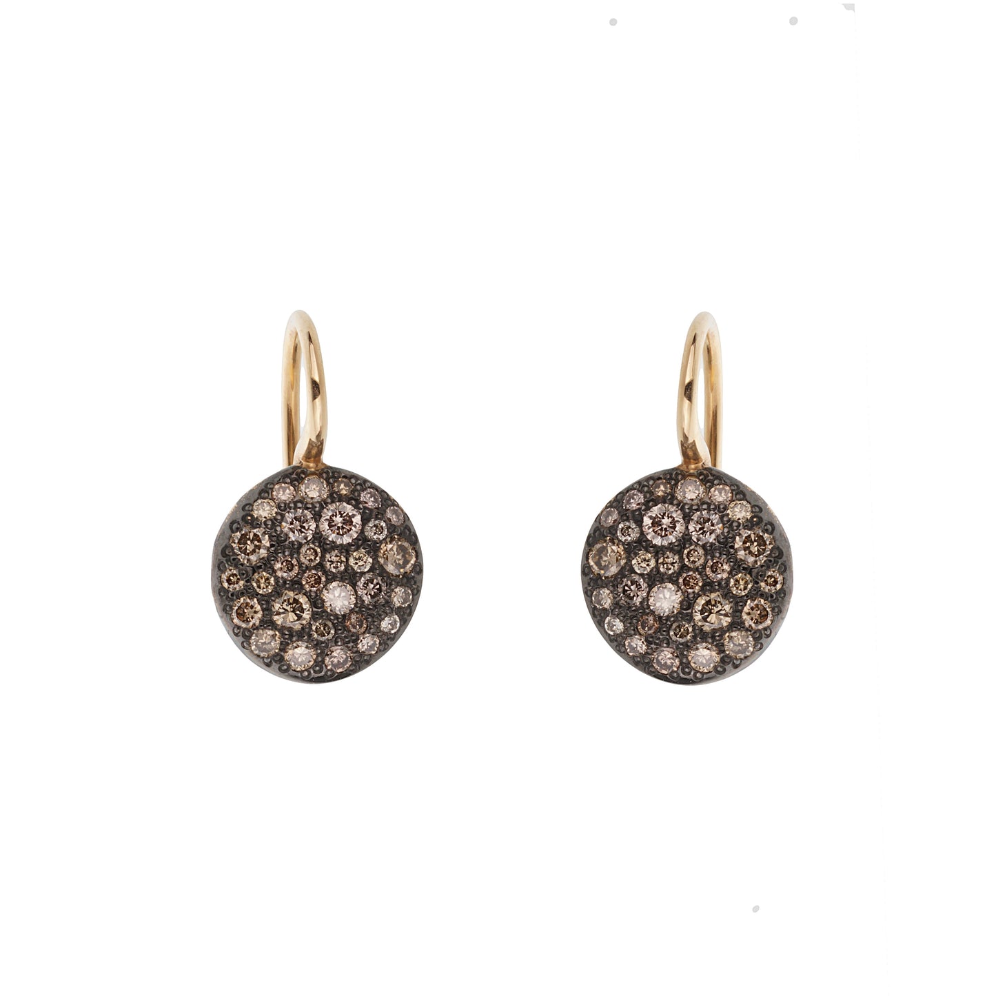 Pomellato Sabbia 18k Rose Gold Diamond Drop Earrings