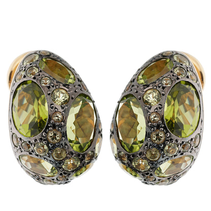 Pomellato Tabou Peridot Rose Gold Hoop Earrings