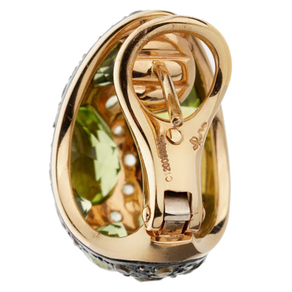 Pomellato Tabou Peridot Rose Gold Hoop Earrings