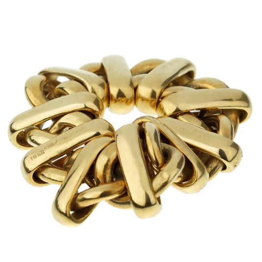 Pomellato Vintage Chain Link Yellow Gold Ring