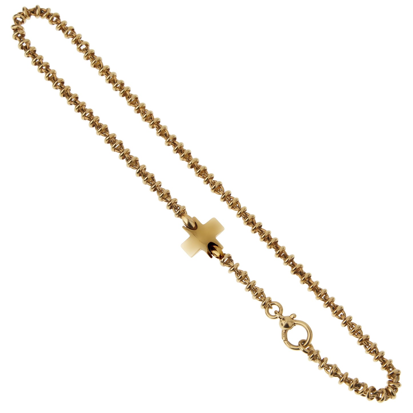 Pomellato Vintage Yellow Gold Cross Necklace