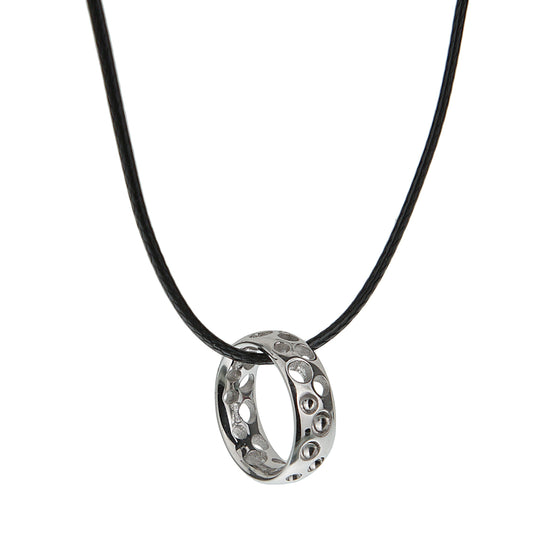 Pomellato 18k White Gold Bubble Motif Pendant Necklace