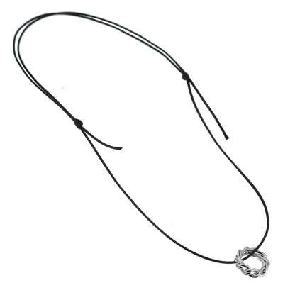 Pomellato 18k White Gold Cuban Link Motif Pendant Necklace