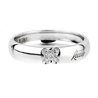 Recarlo Clover Diamond White Gold Ring