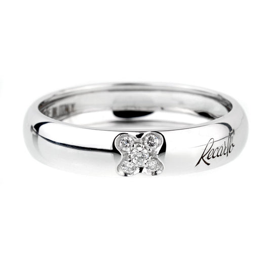 Recarlo Clover Diamond White Gold Ring