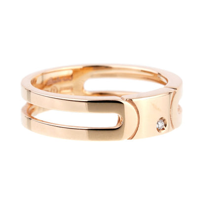 Salvini Rose Gold Diamond Band Ring