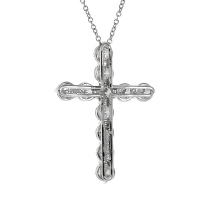 Tiffany & Co. Diamond Platinum Cross Necklace