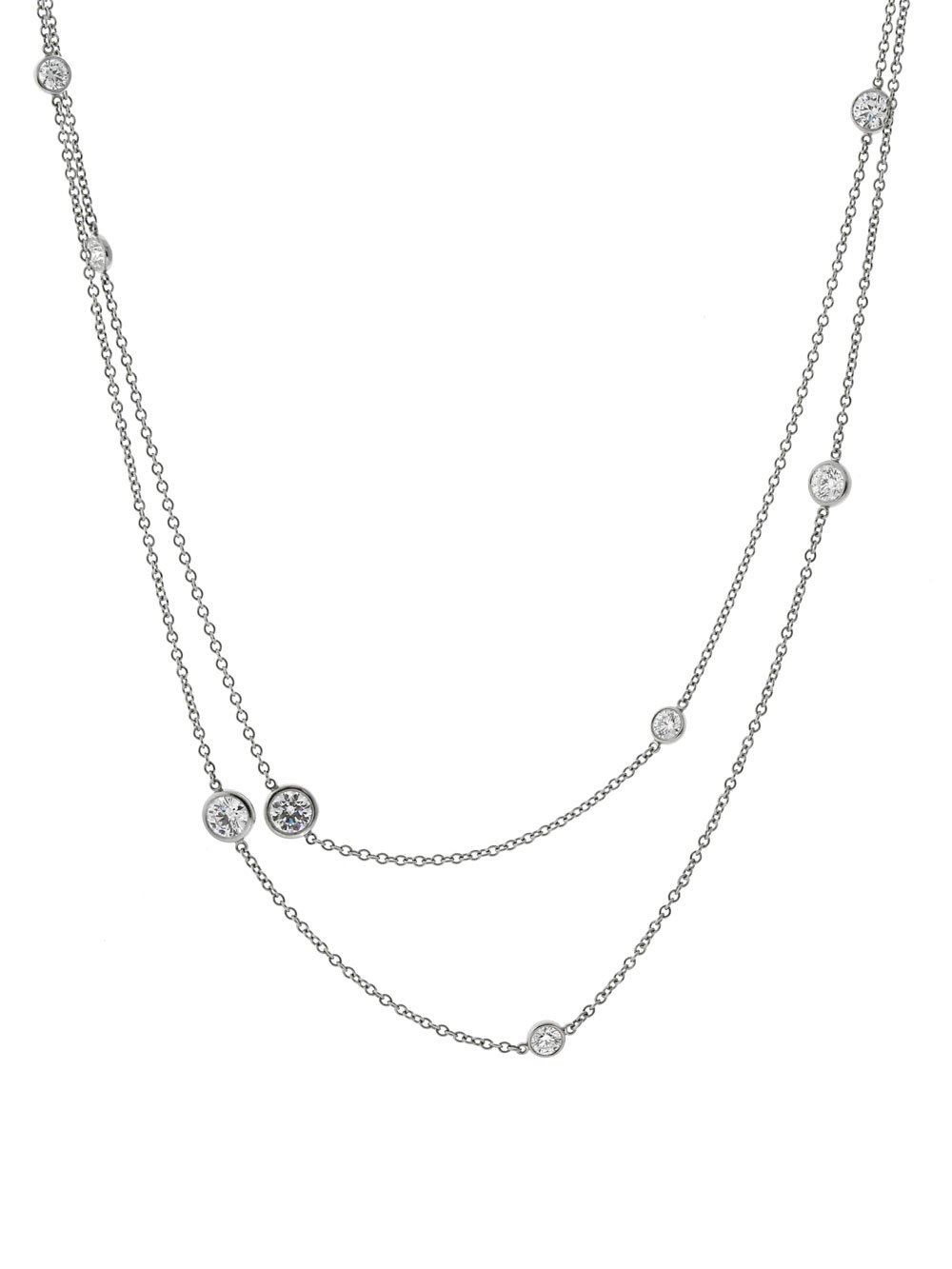 Tiffany & Co Diamonds by the Yard Platinum Necklace