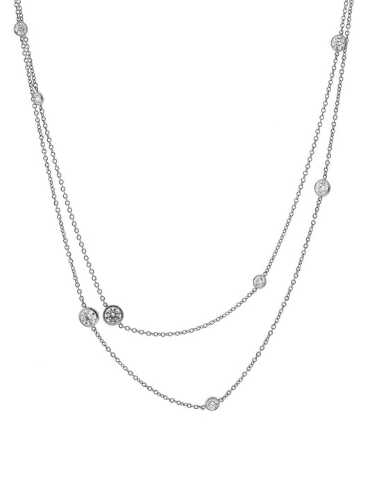 Tiffany & Co Diamonds by the Yard Platinum Necklace