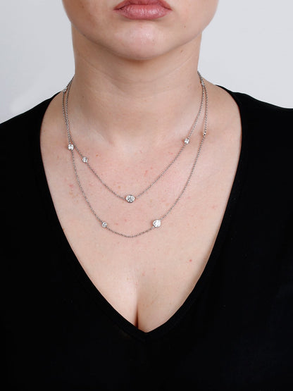 Tiffany & Co Diamonds by the Yard Platinum Necklace