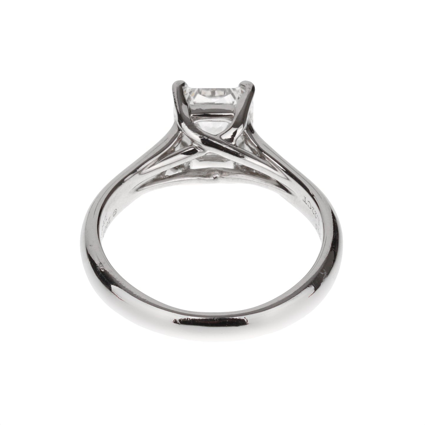 Tiffany & Co Lucida Cut Diamond Platinum Engagement Ring