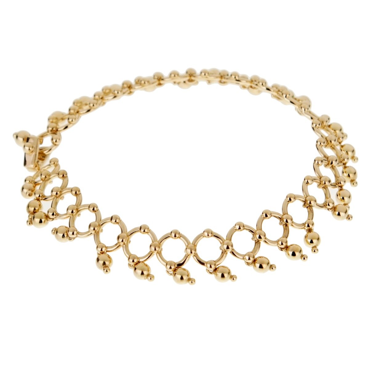 Tiffany & Co Vintage Beaded Yellow Gold Bracelet