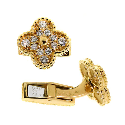 Van Cleef & Arpels Alhambra Diamond Cufflinks