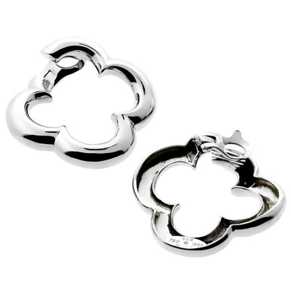 Van Cleef & Arpels Vintage Alhambra 18k White Gold Earrings