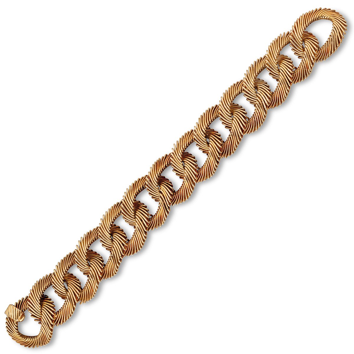 Van Cleef & Arpels Angel Hair Vintage 18k Yellow Gold Bracelet 1960's