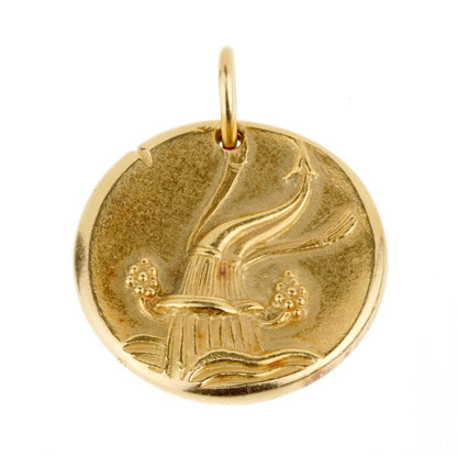 Van Cleef & Arpels Aquarius Zodiac Gold Pendant