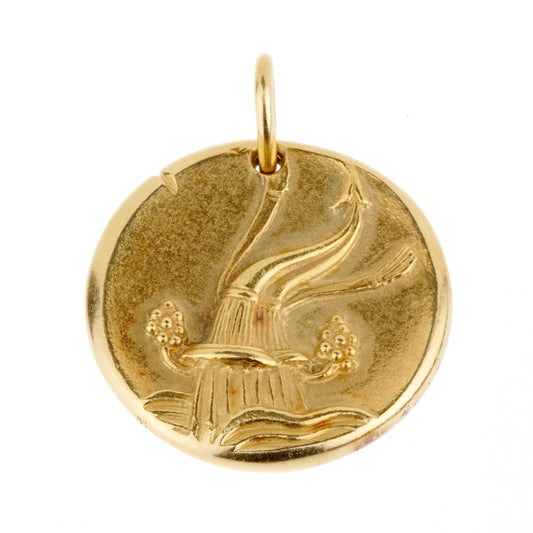 Van Cleef & Arpels Aquarius Zodiac Gold Pendant