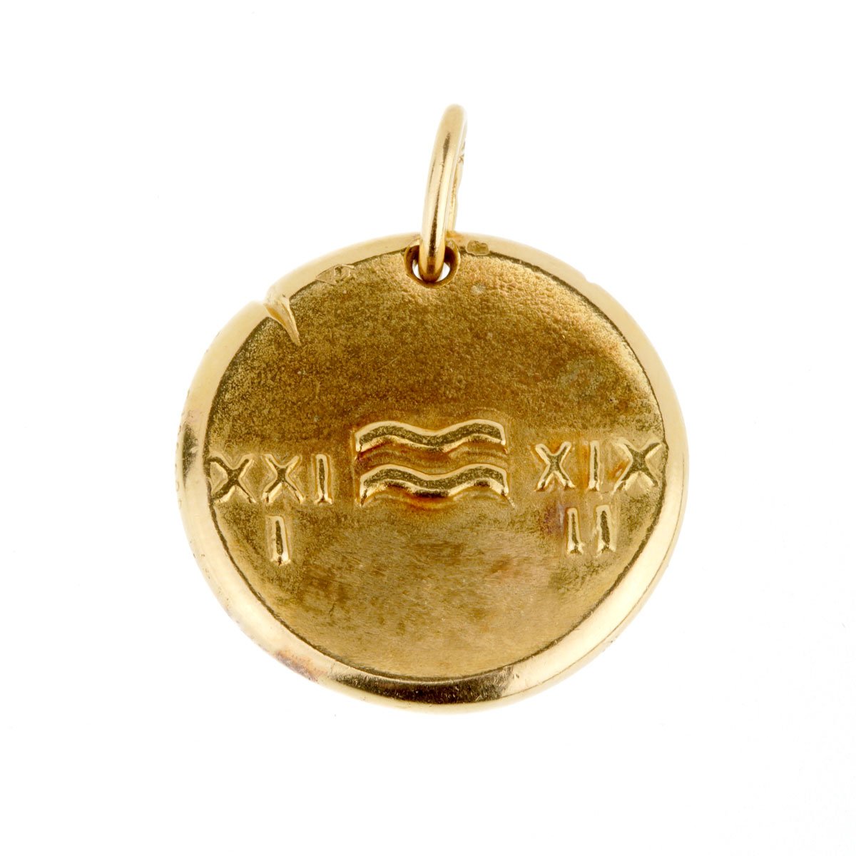 Van Cleef & Arpels Aquarius Zodiac Gold Pendant