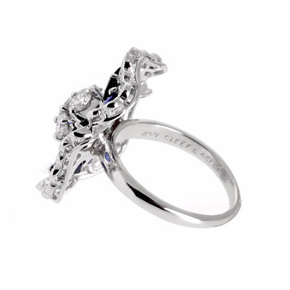 Van Cleef & Arpels Camellia Sapphire Diamond Ring