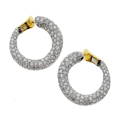 Van Cleef & Arpels Diamond Hoop Earrings