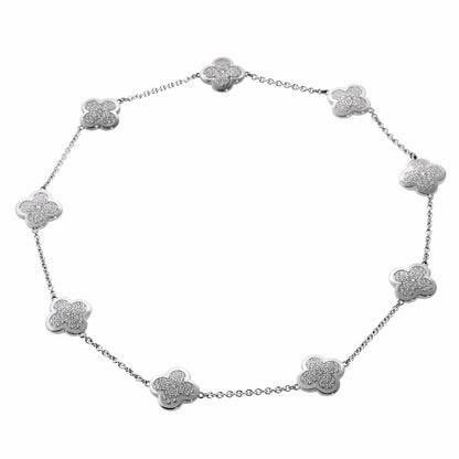 Van Cleef Arpels Diamond Pure Alhambra Necklace