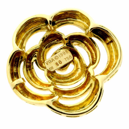Van Cleef & Arpels Gold Flower Pendant