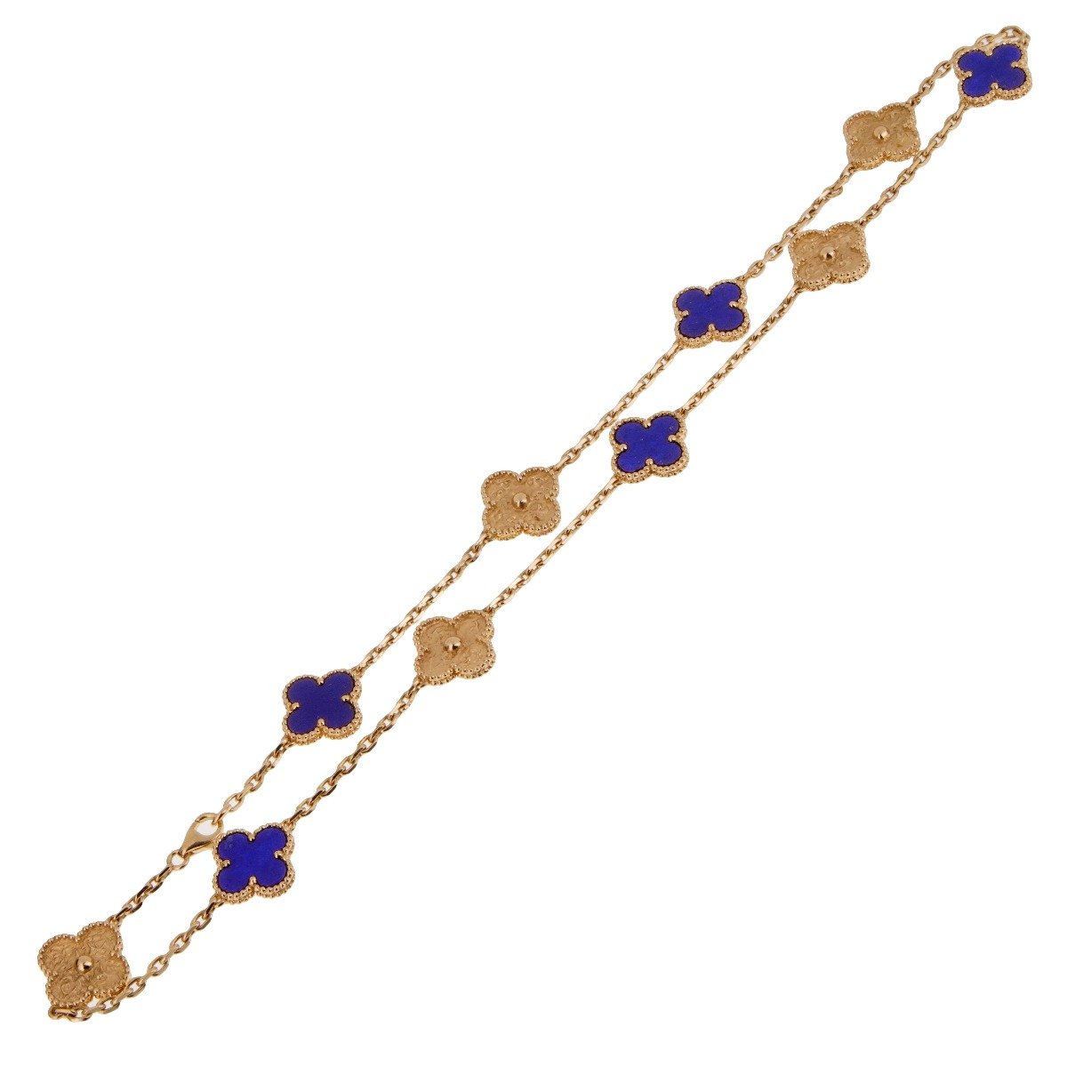 Van Cleef & Arpels Lapis Limited Edition Gold Necklace